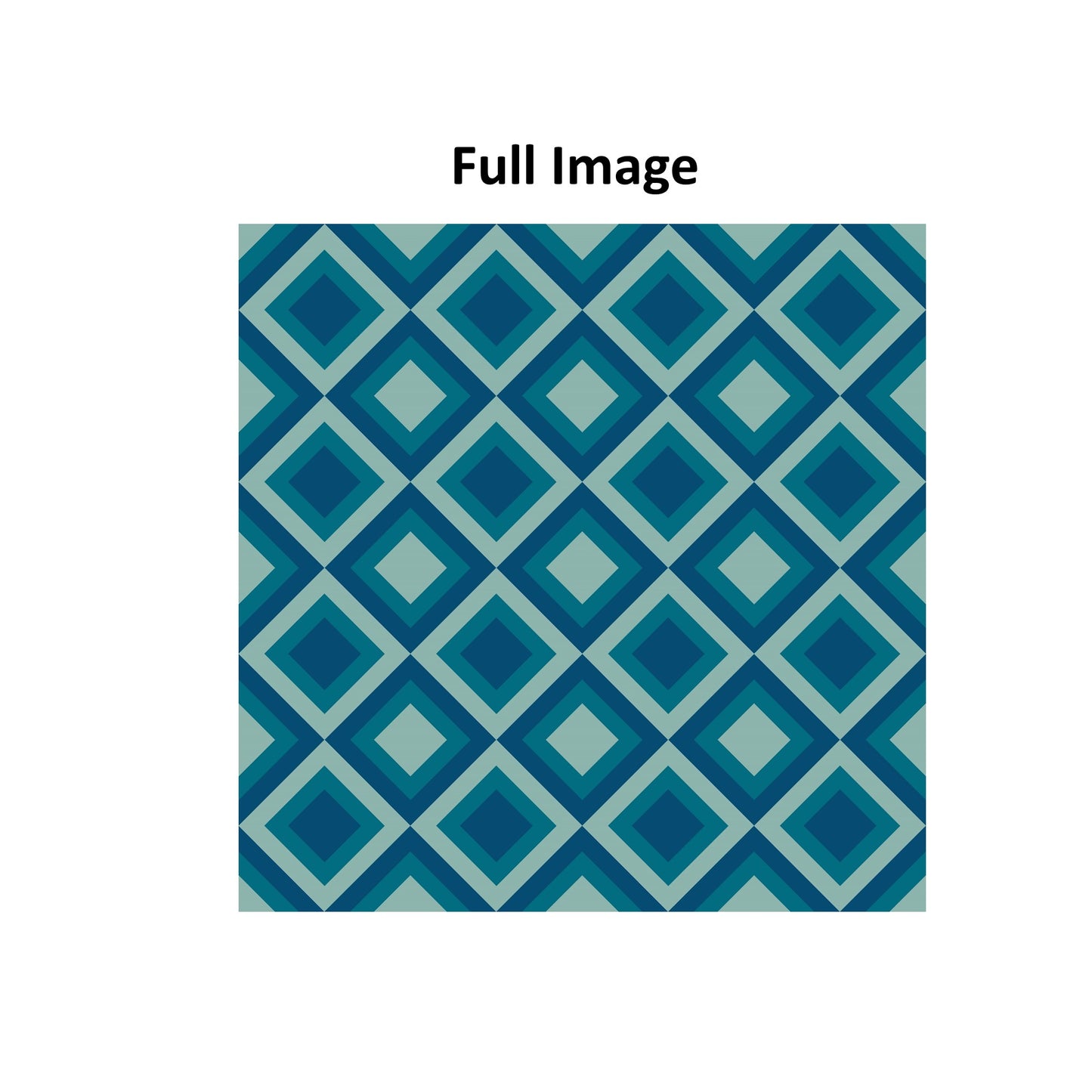 Midcentury Geometry Blue Window Roller Shade