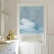 Load image into Gallery viewer, Dawn Sky with Clouds Formation Abstract Watercolor Window Roman Shade
