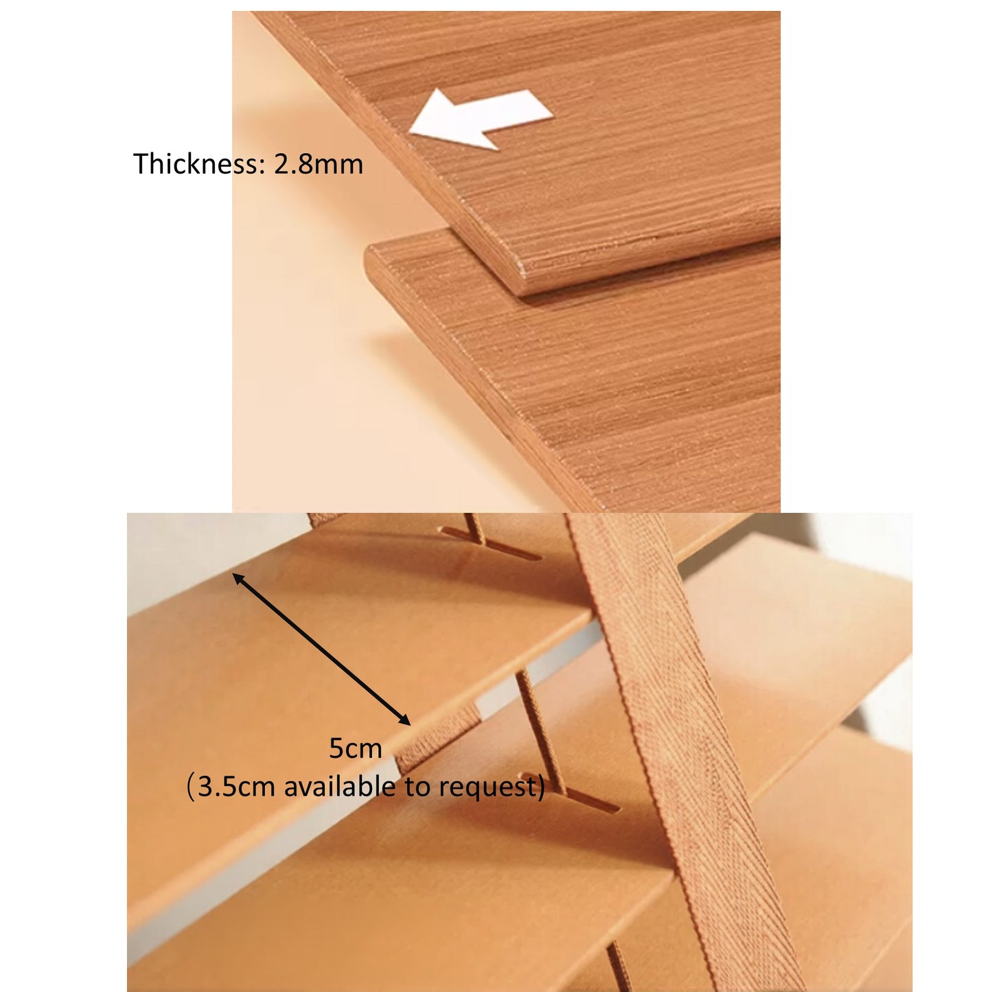 African Whitewood Venetian Blinds | Solid Wood Window Slats with Customizable Color Cloth Tapes & Decorative Straps