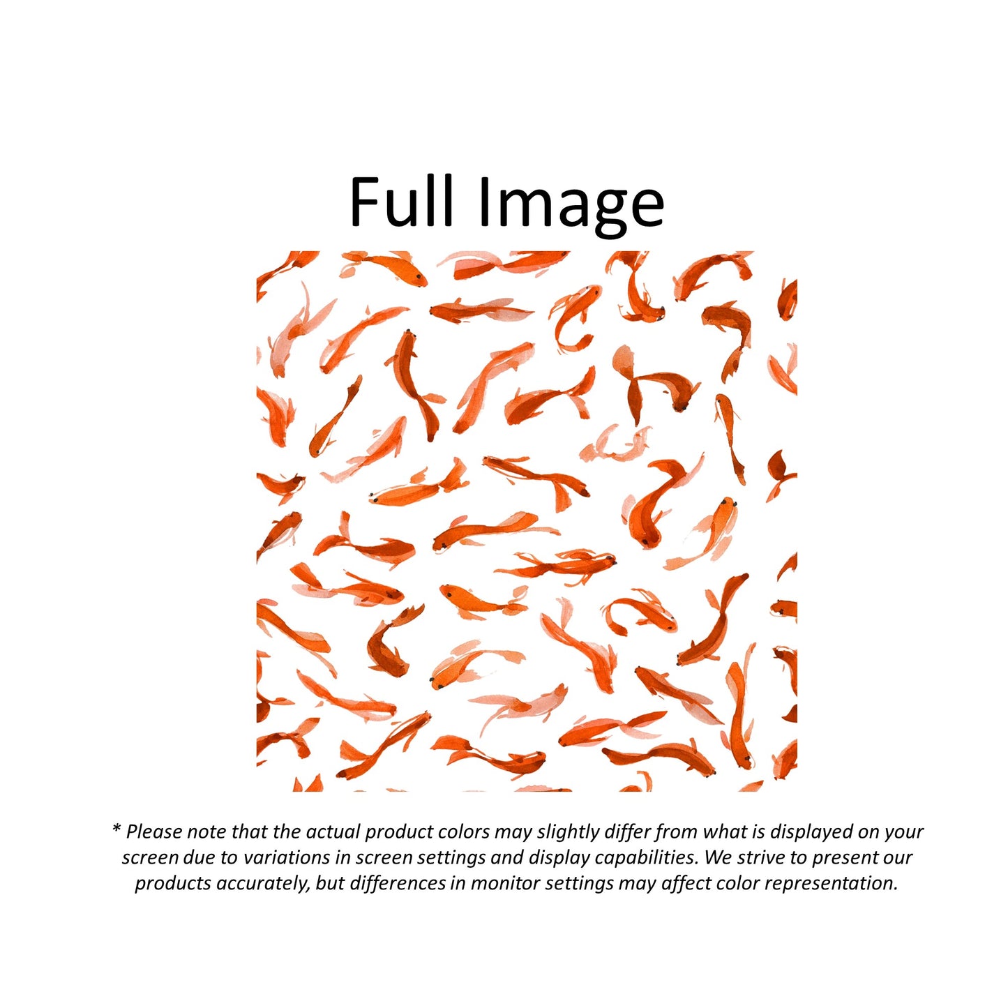 Gold Fish Painting Window Roller Shade