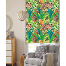 Load image into Gallery viewer, Tigers in Tropical Jungle Window Roller Shade
