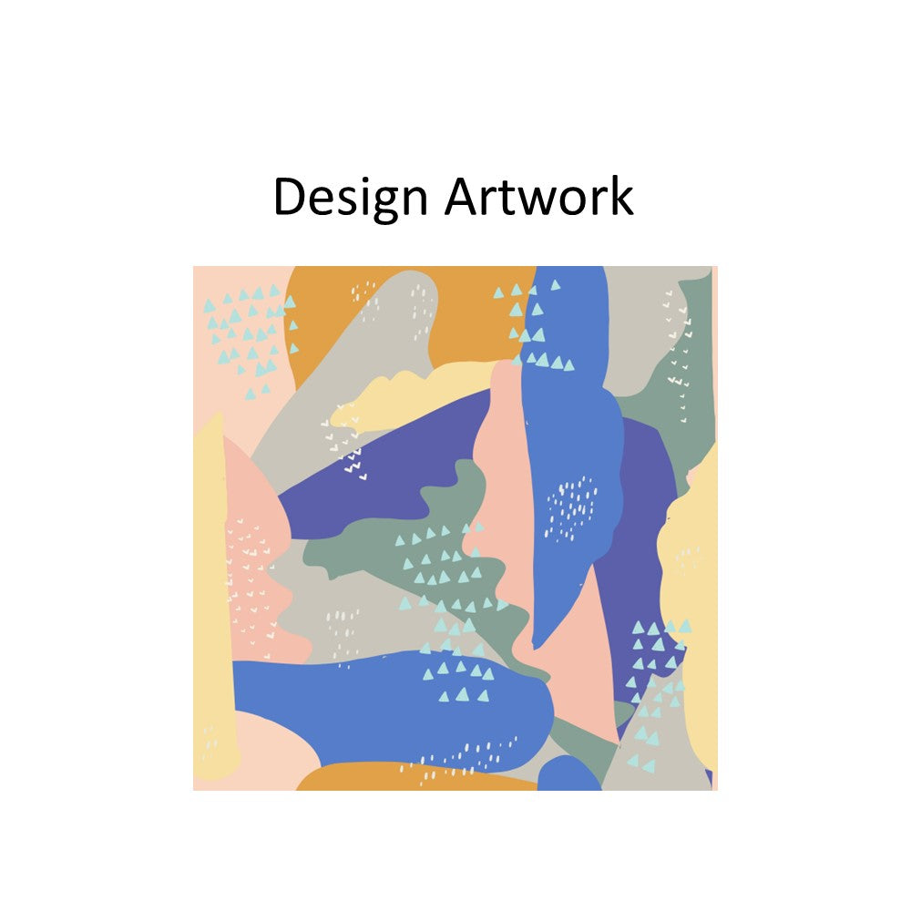 Modern Abstract Pastel Art Window Roller Shade