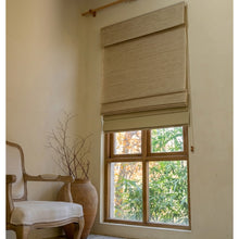 Load image into Gallery viewer, Dual-layered Blackout Light Filter Natural Linen Window Roller Shade
