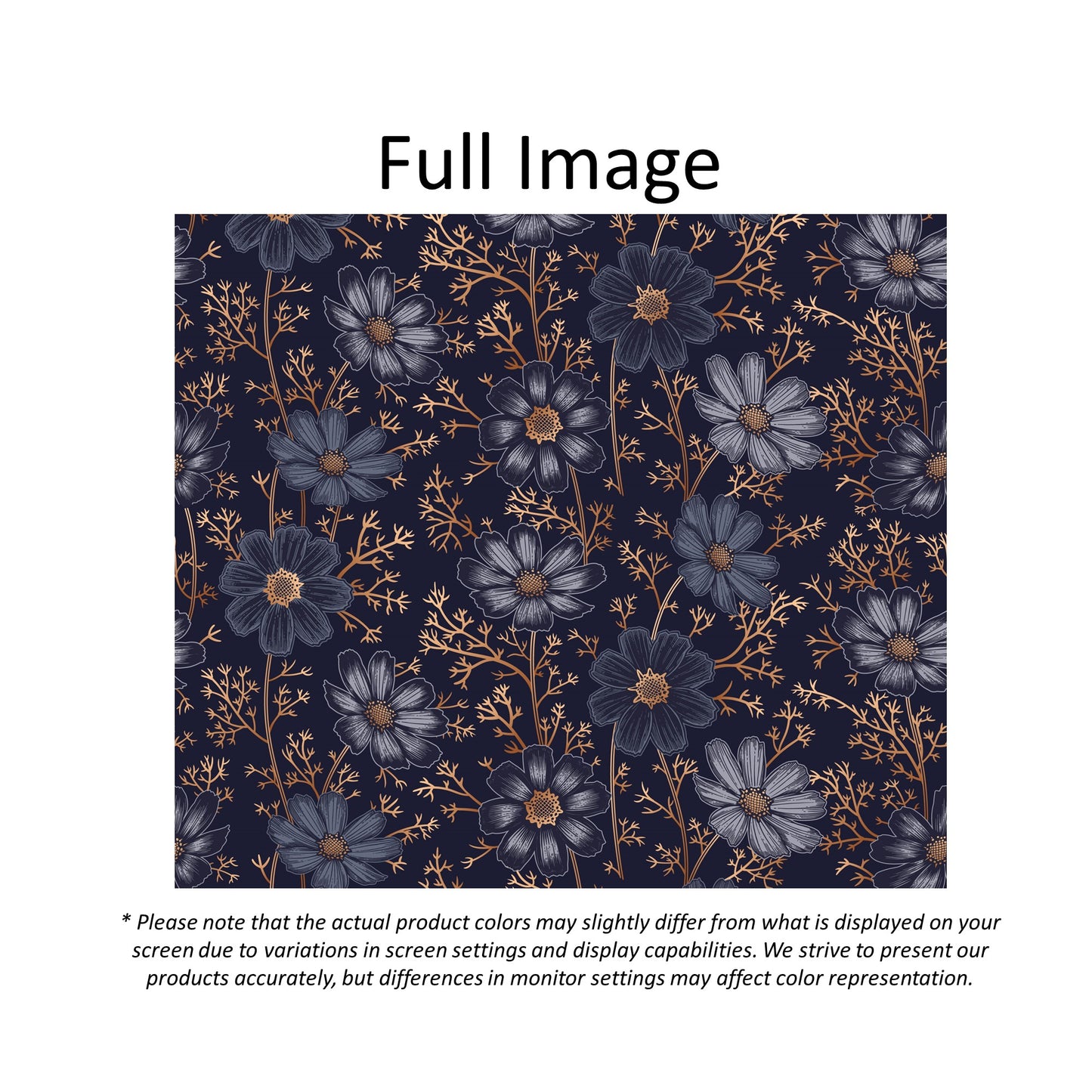 Midnight Garden Window Roman Shade