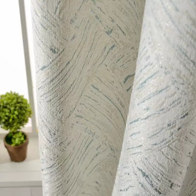 Glacier Path Contemporary Modern Window Curtains Drapery