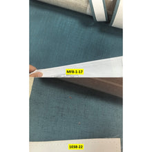 Load image into Gallery viewer, Blue Linen Ribbon Bows Valance Window Roman Shade
