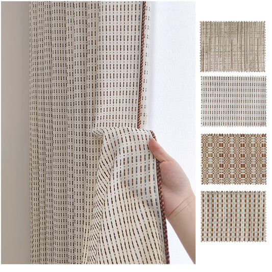 Bauhaus-Inspired Mid Century Vintage Drapery Curtains
