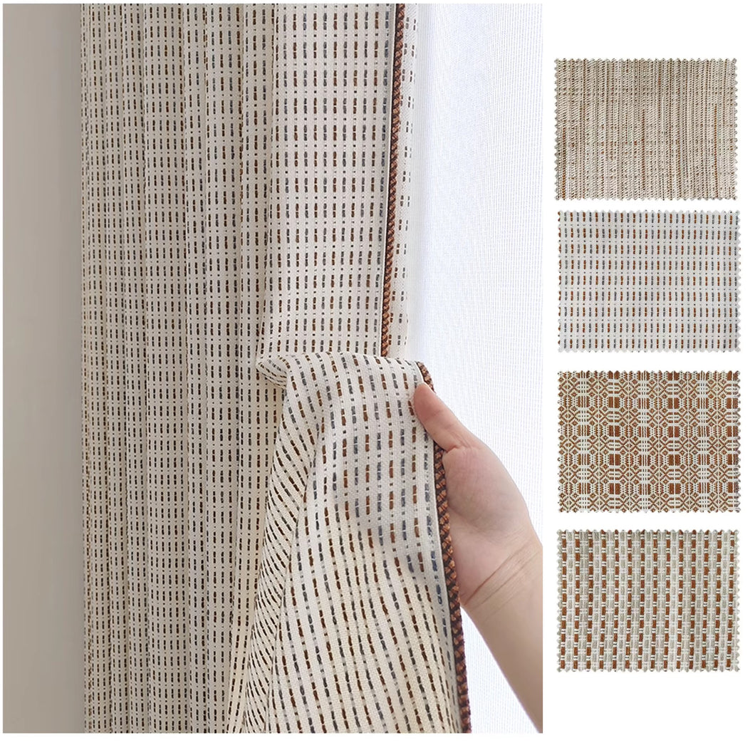 Bauhaus-Inspired Mid Century Vintage Drapery Curtains