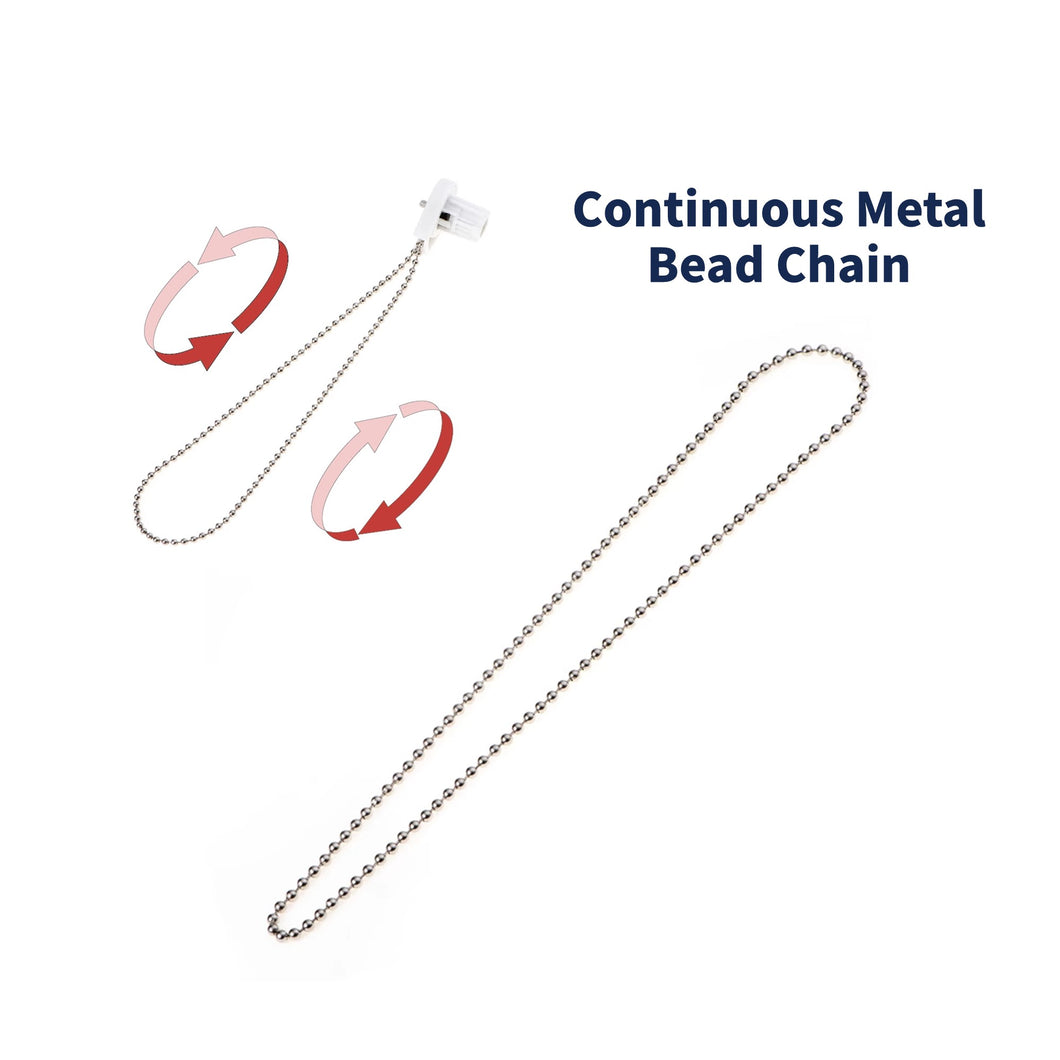 Continuous Metal Bead Chain Loop (No Bracket Included)