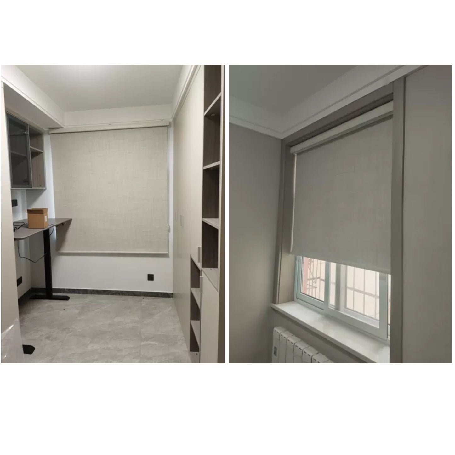 Plain Basic Upholstery Textured Window Blinds Roller Shade