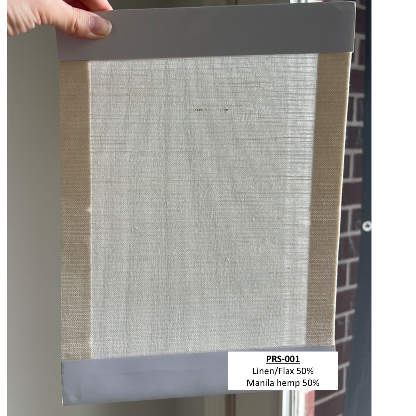 Dual-layered Blackout Light Filter Natural Linen Window Roller Shade