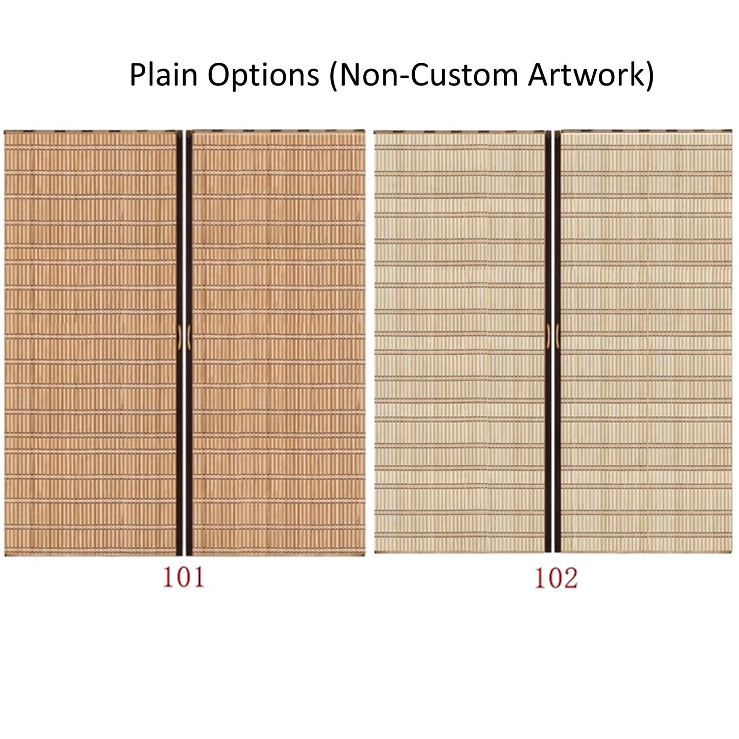 Custom Graphic/Image/Logo Natural Bamboo Sliding Door Curtain Divider