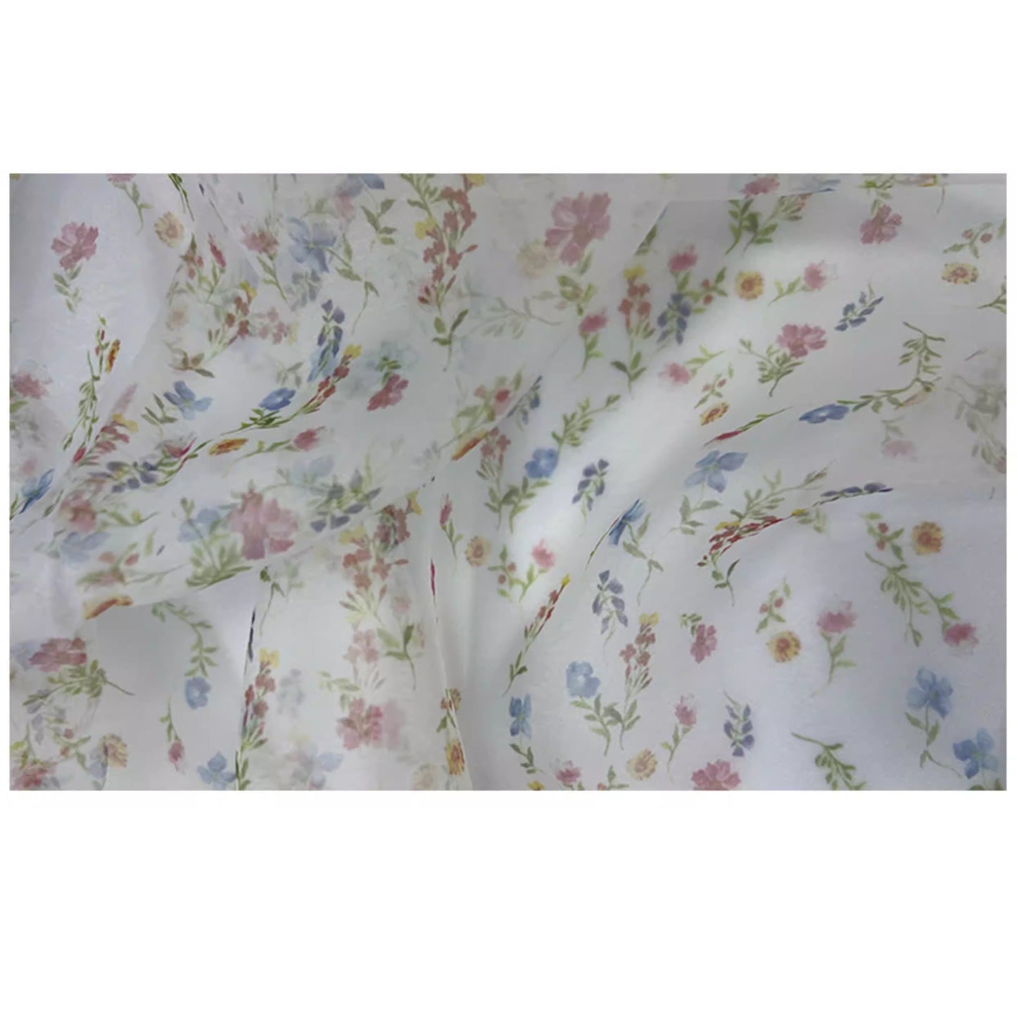 Custom Print Fabric Only -Ultra-thin 25G Chiffon Sheer See Through Fabric