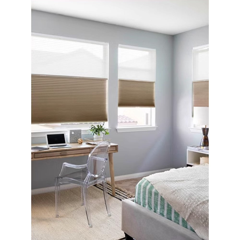 Honeycomb Cellular Cordless Light Filtering Blackout Bottom Up Roller Shades