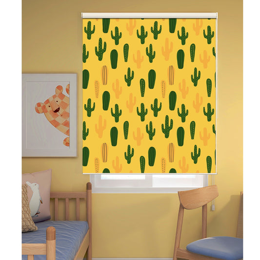 Desert Cactus in Phoenix Yellow Window Roller Shade