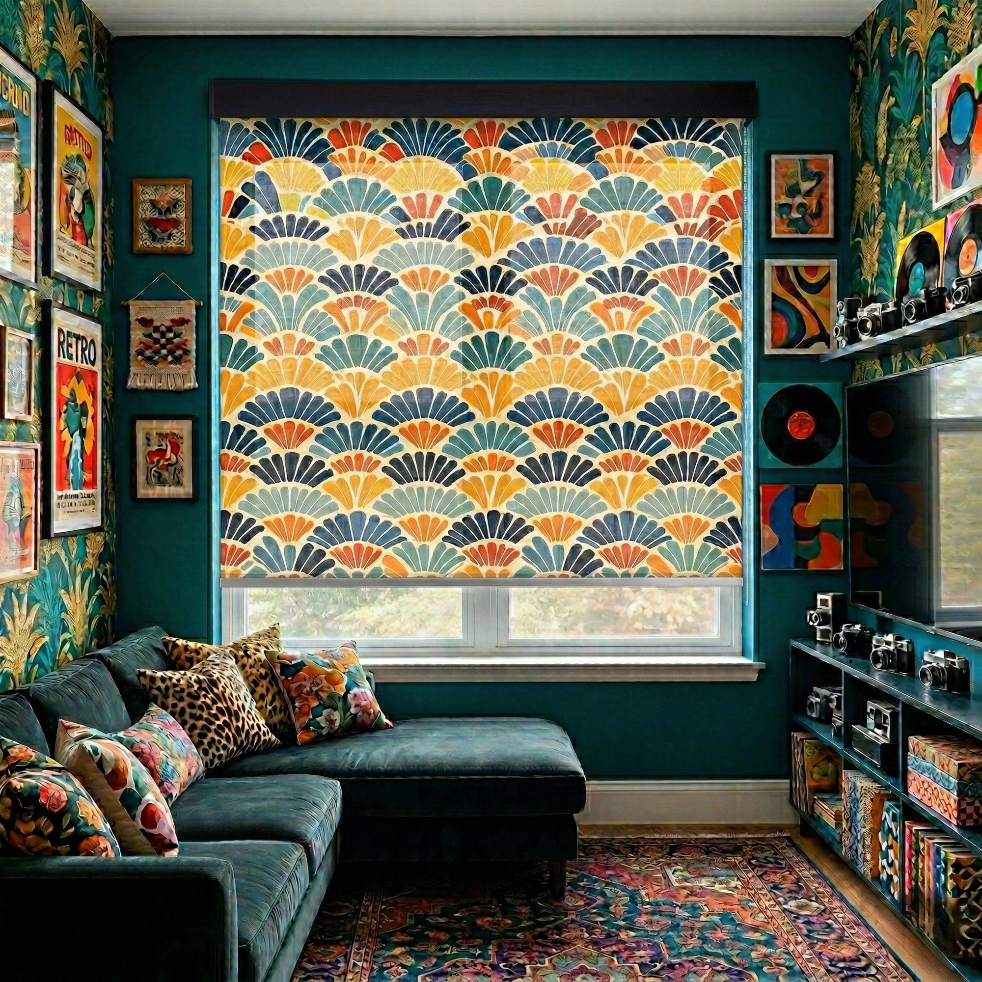 Valo shade MID CENTURY　ネルデザインワークス The Mid-Century Modern Muse Window Roller Shade Collection – Art
