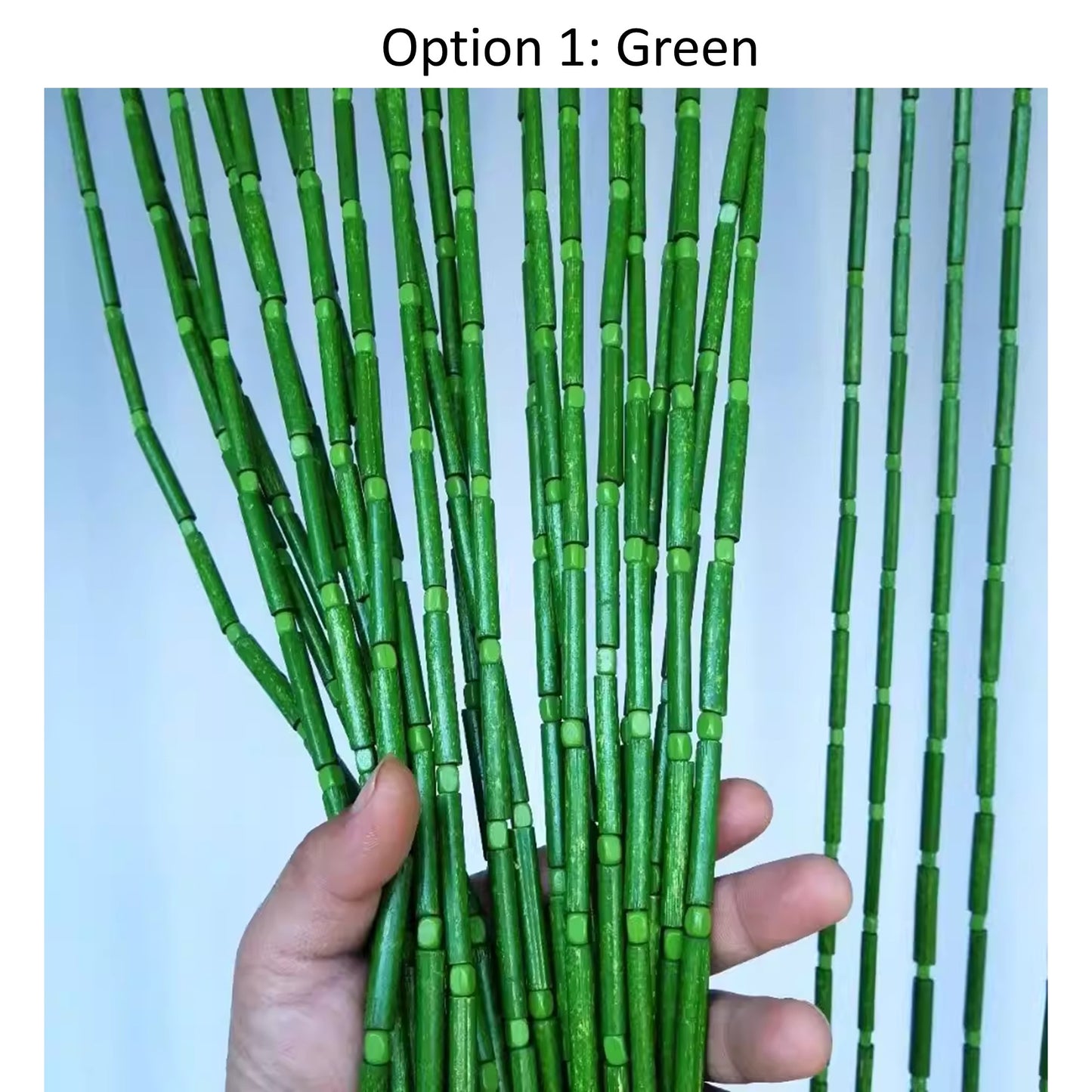 Plain Custom Bamboo Bead Curtain Room Divider & Wall Décor