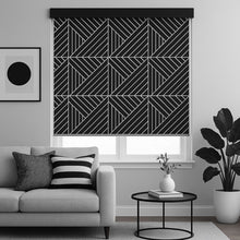Load image into Gallery viewer, Architect Stripe Monochrome Window Roller Shade
