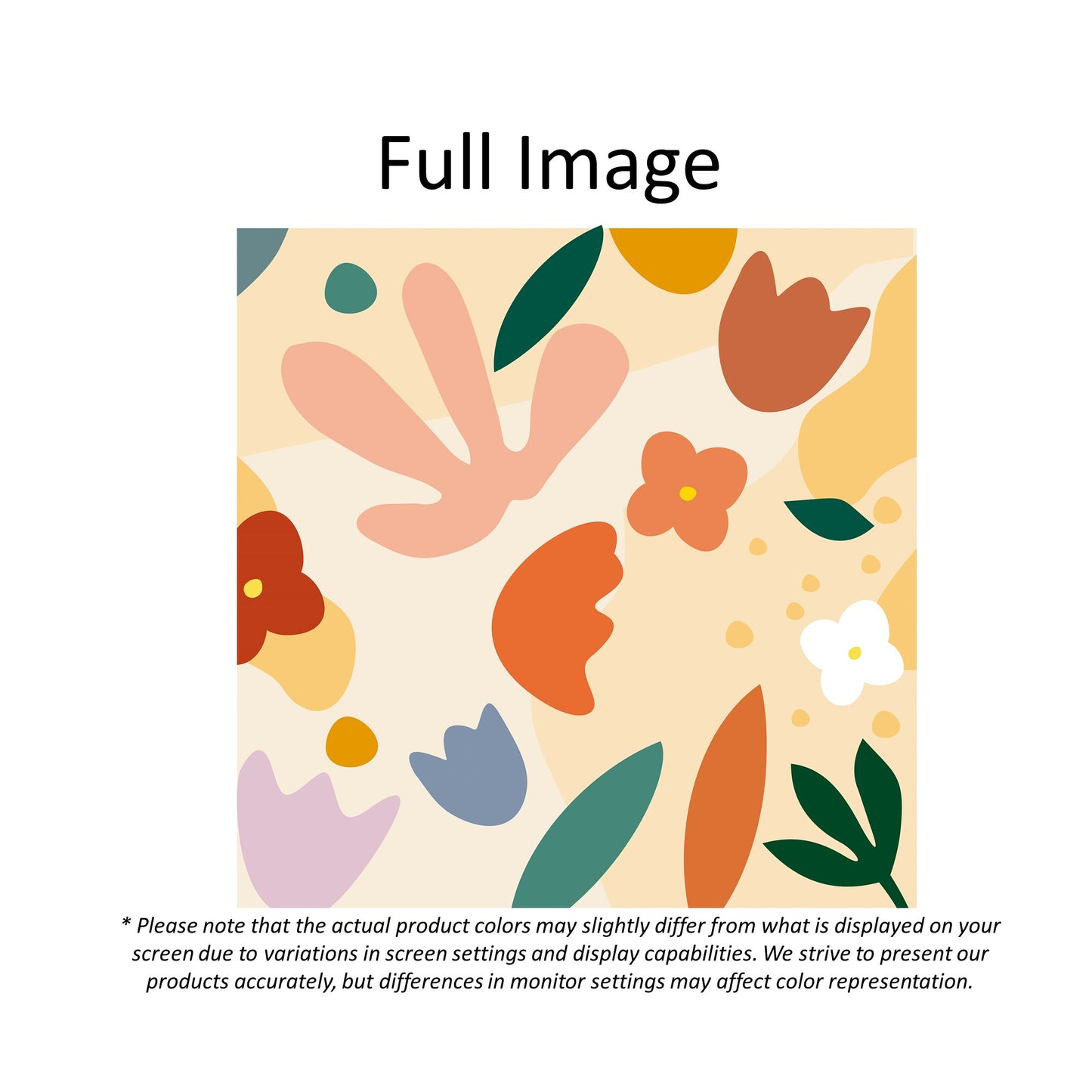 Boho Abstract Natural Botanical Window Roller Shade