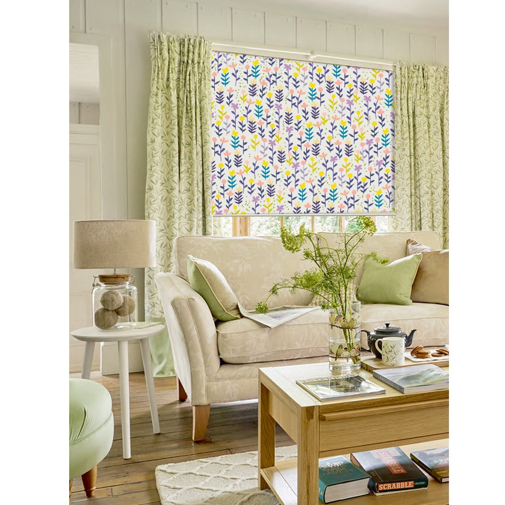 Flower in Pastel Tone Window Roller Shade