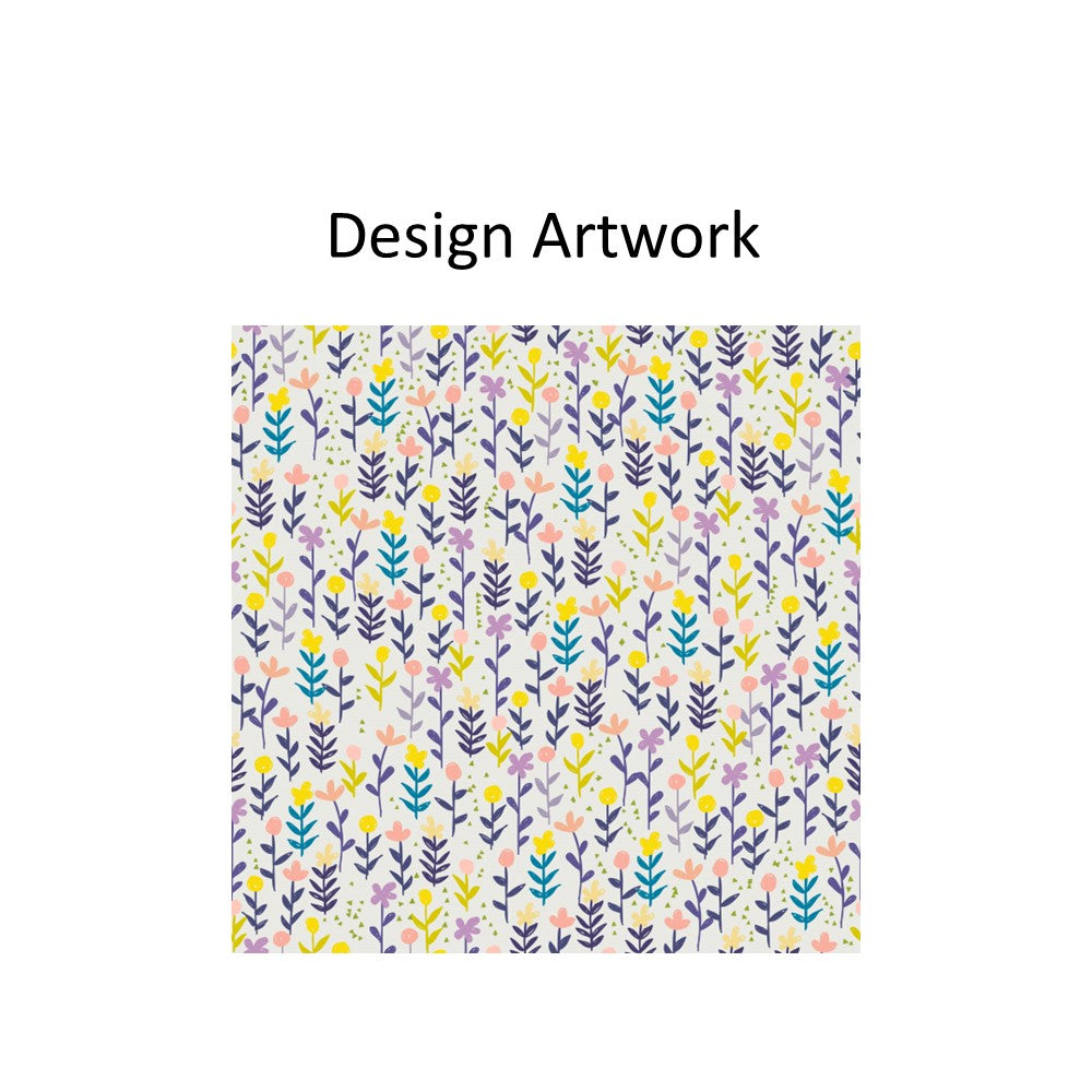 Flower in Pastel Tone Window Roller Shade