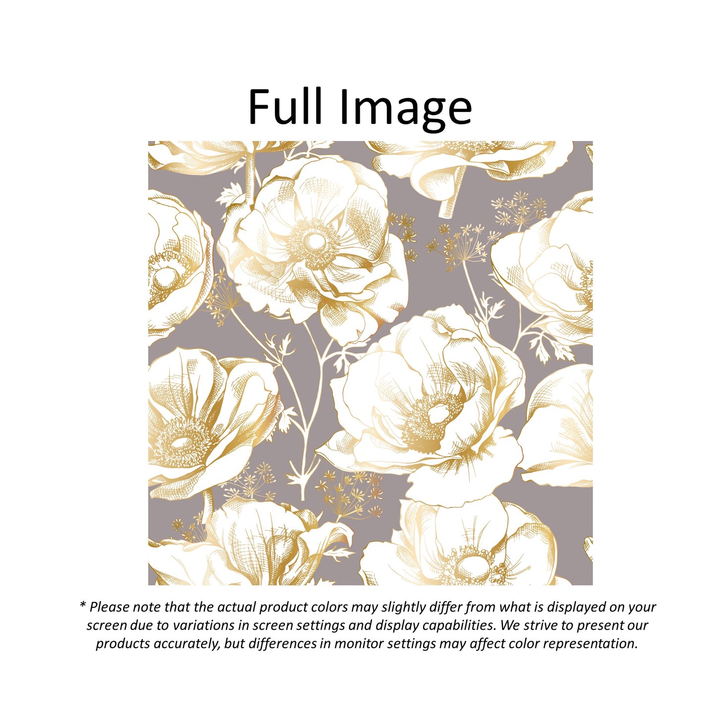 Gardenias Botanical Garden Light Gray Window Roller Shade