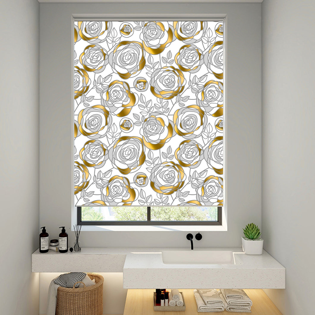 Copper Flower Window Roller Shade