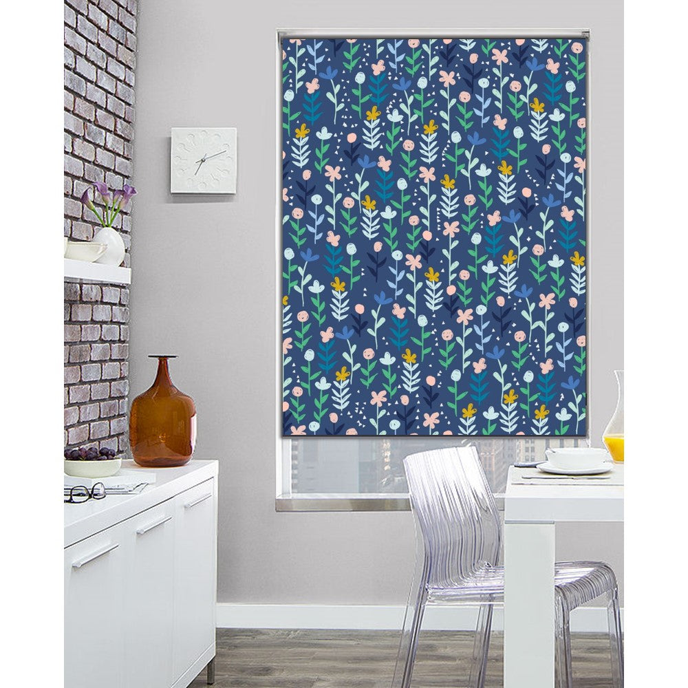 Garden at Night Window Roller Shade
