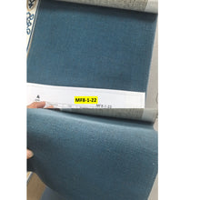 Load image into Gallery viewer, Blue Linen Ribbon Bows Valance Window Roman Shade
