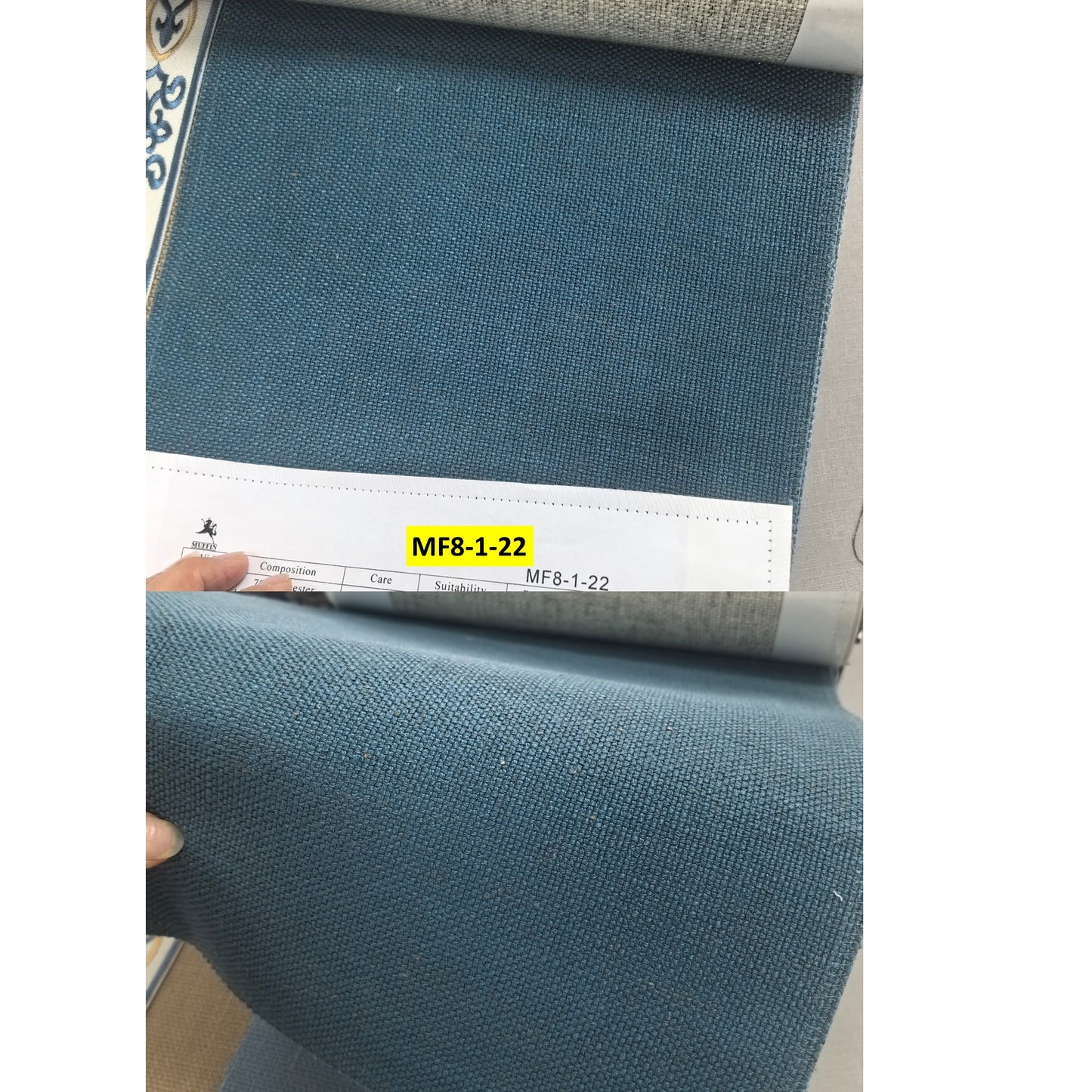Blue Shades Hue Linen Window Window Roman Shade