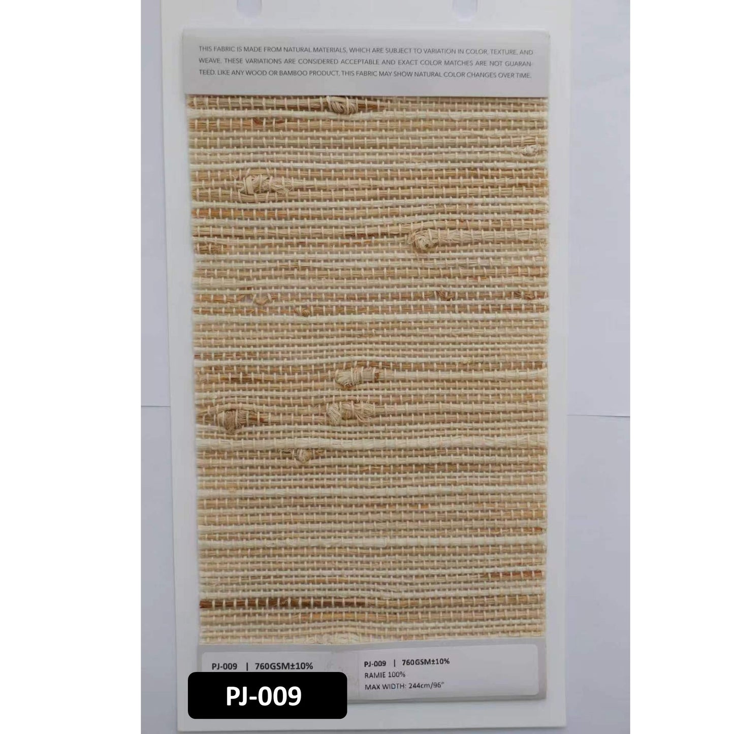 Natural Woven Fiber Curtain Rustic Light Filtering Indoor Outdoor Drapes - Curtain Track Hooks Pre-Attached