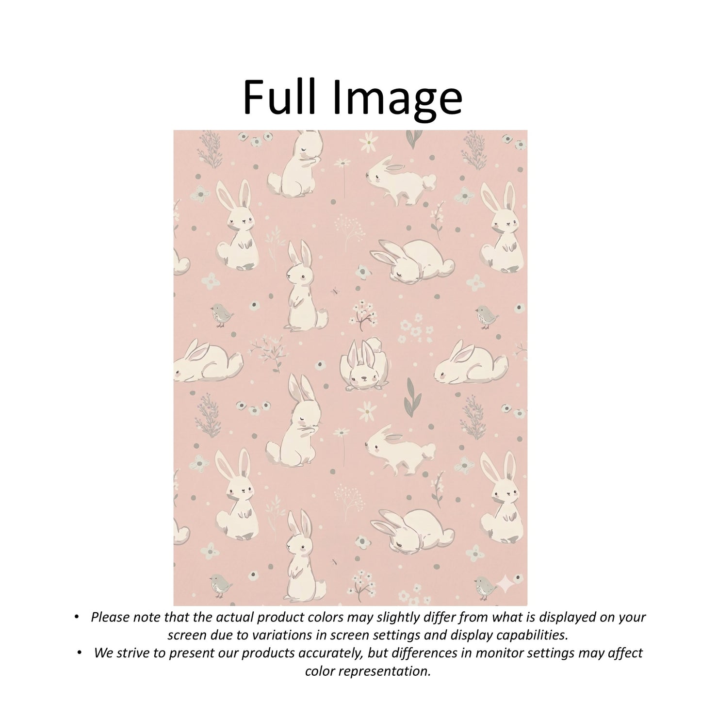 Pastel Blush Bunny Ribbon Bows Valance Window Roman Shade