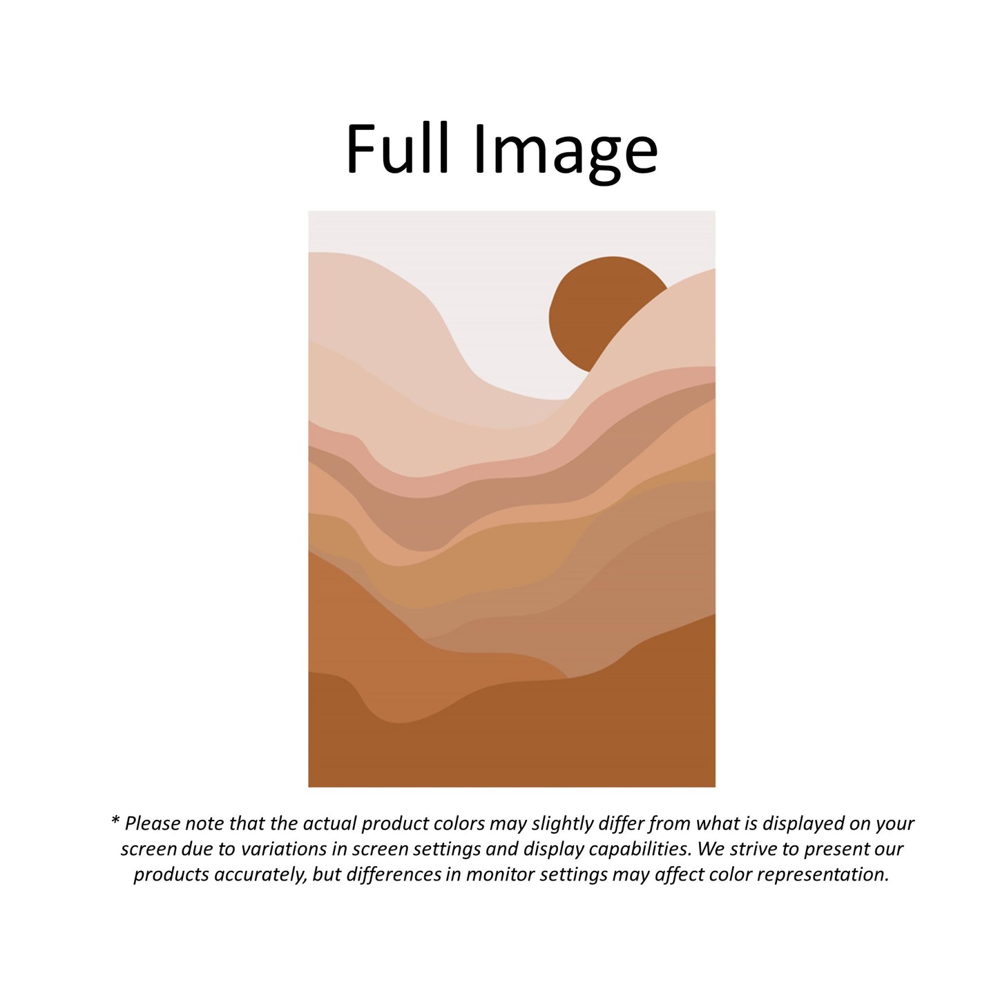 Bohemian Abstract Earth-Tone Landscape Window Roller Shade
