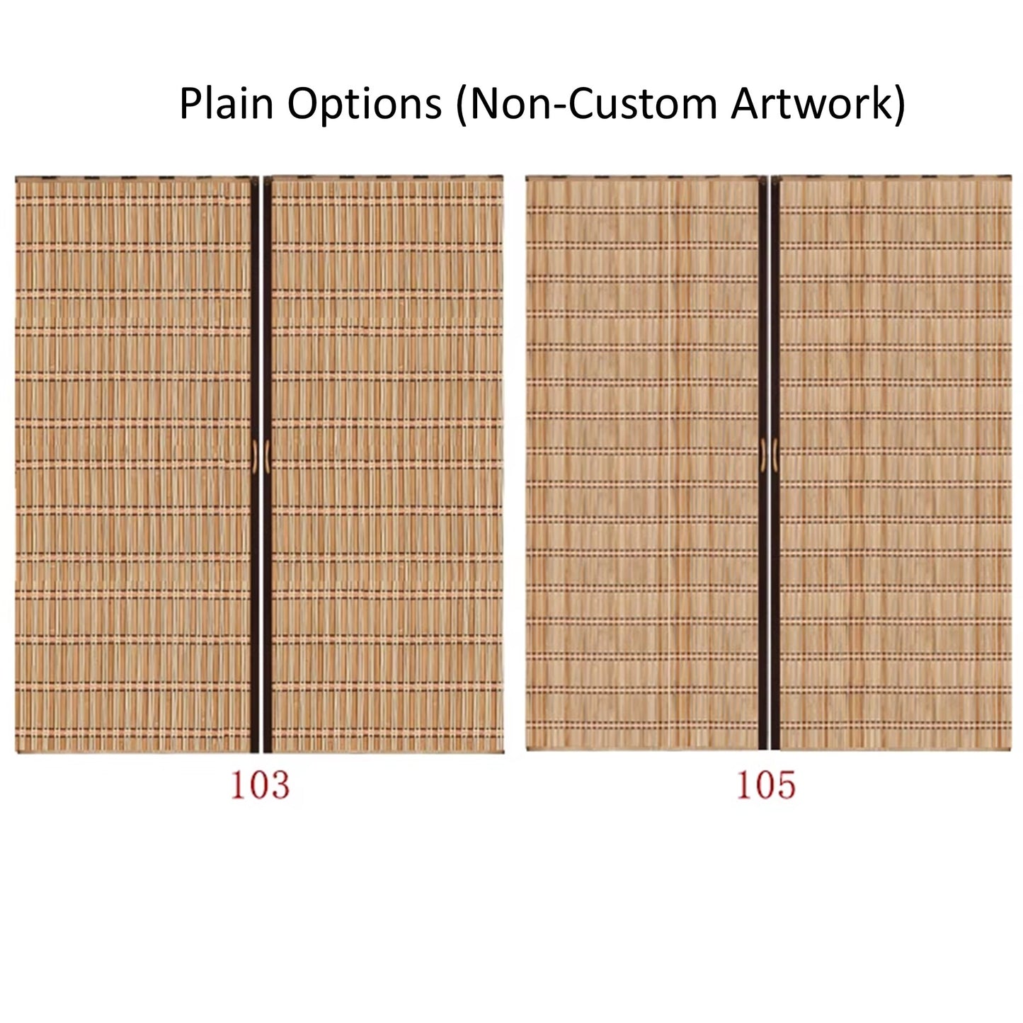 Custom Graphic/Image/Logo Natural Bamboo Sliding Door Curtain Divider