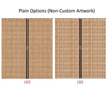 Load image into Gallery viewer, Custom Graphic/Image/Logo Natural Bamboo Sliding Door Curtain Divider
