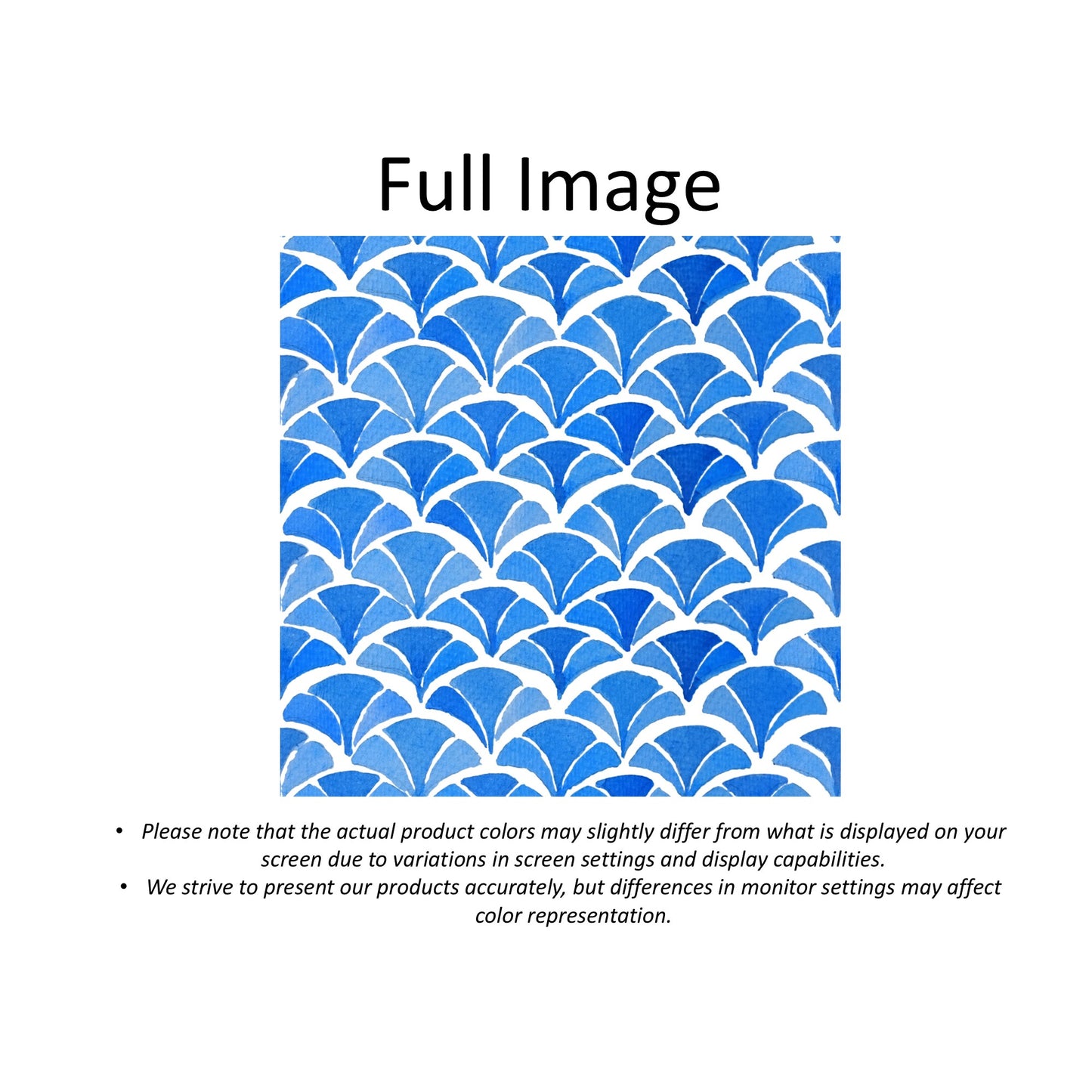 Watercolor Santorini Sea Fan Roman Shade Valance