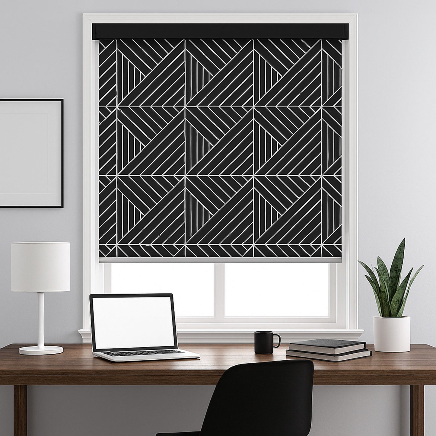 Architect Stripe Monochrome Window Roller Shade