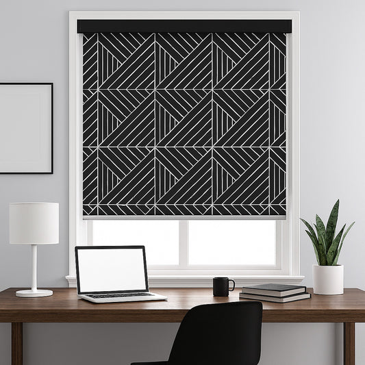 Architect Stripe Monochrome Window Roller Shade