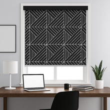 Load image into Gallery viewer, Architect Stripe Monochrome Window Roller Shade
