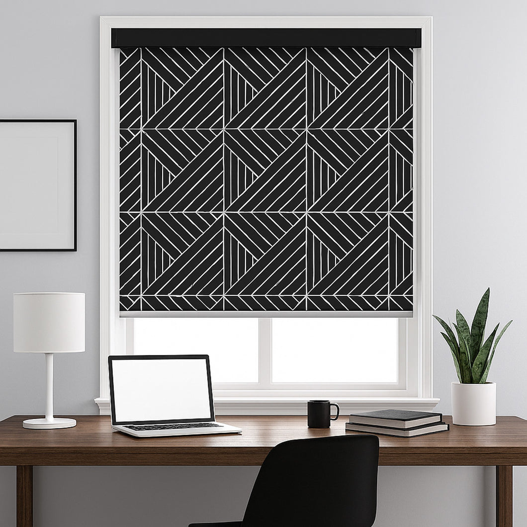 Architect Stripe Monochrome Window Roller Shade