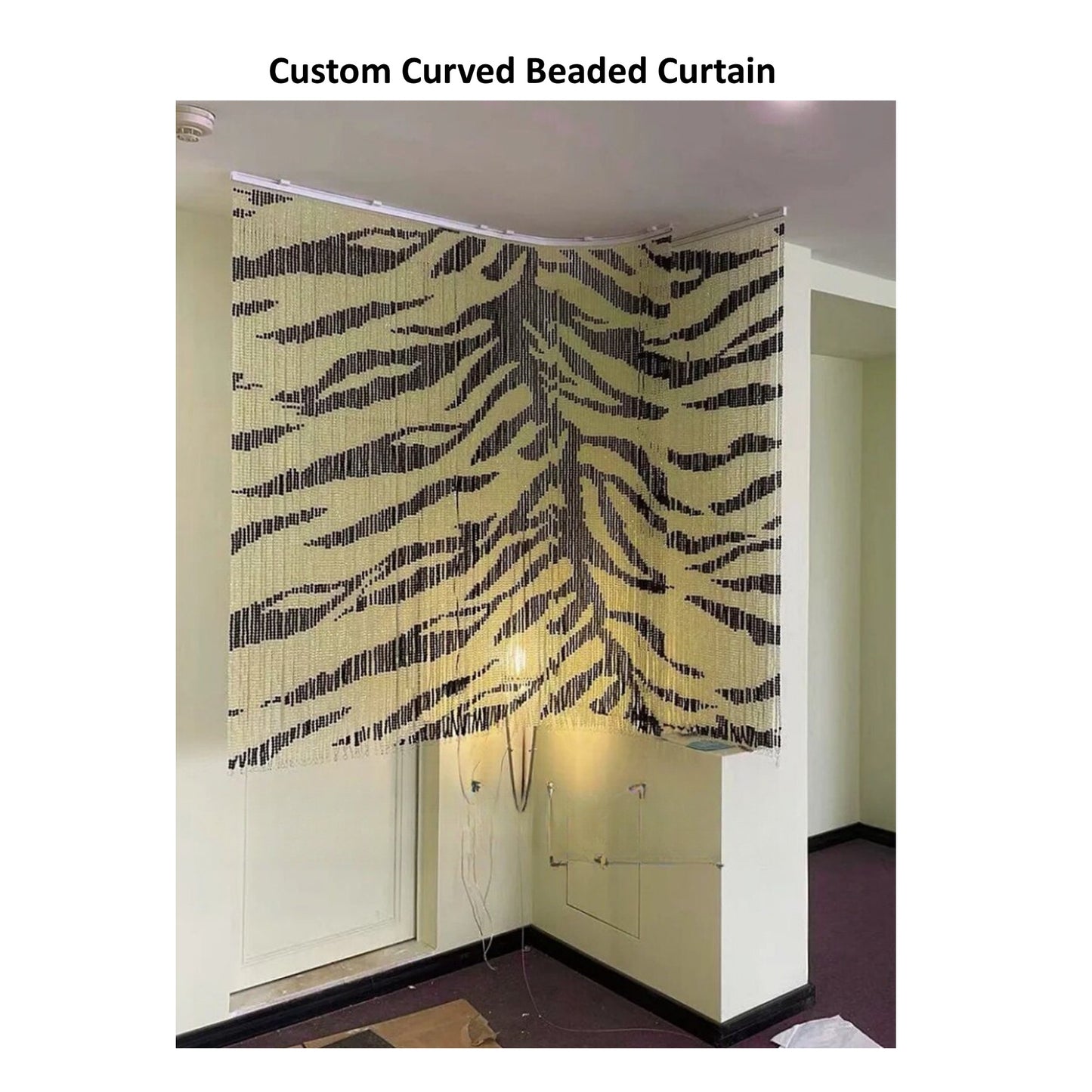 Custom Design Handcrafted Pixel Art Plastic Acrylic Bead Curtain