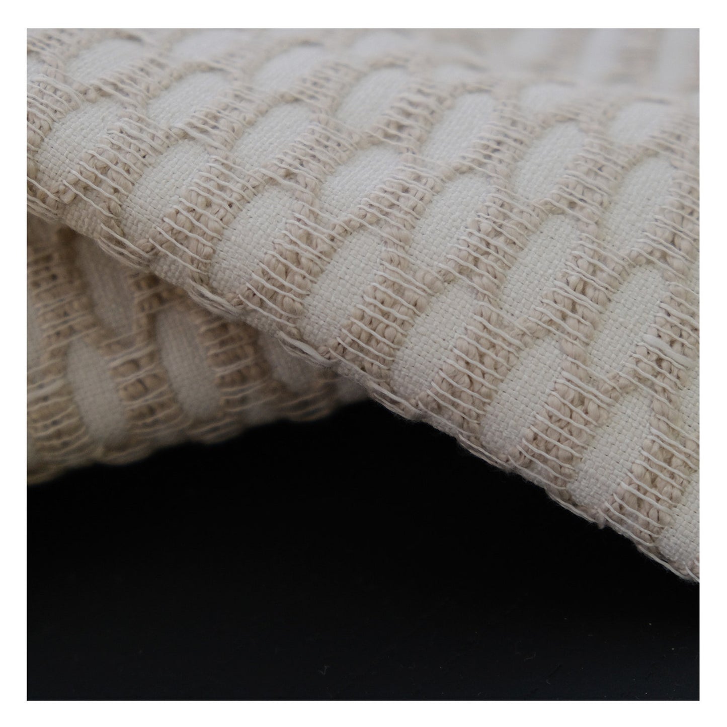 Taupe Wave Wheat Texture French Style Window Curtains Drapery