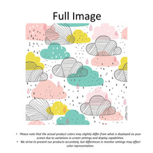 Load image into Gallery viewer, Pastel Clouds Nursery Window Roman Shade

