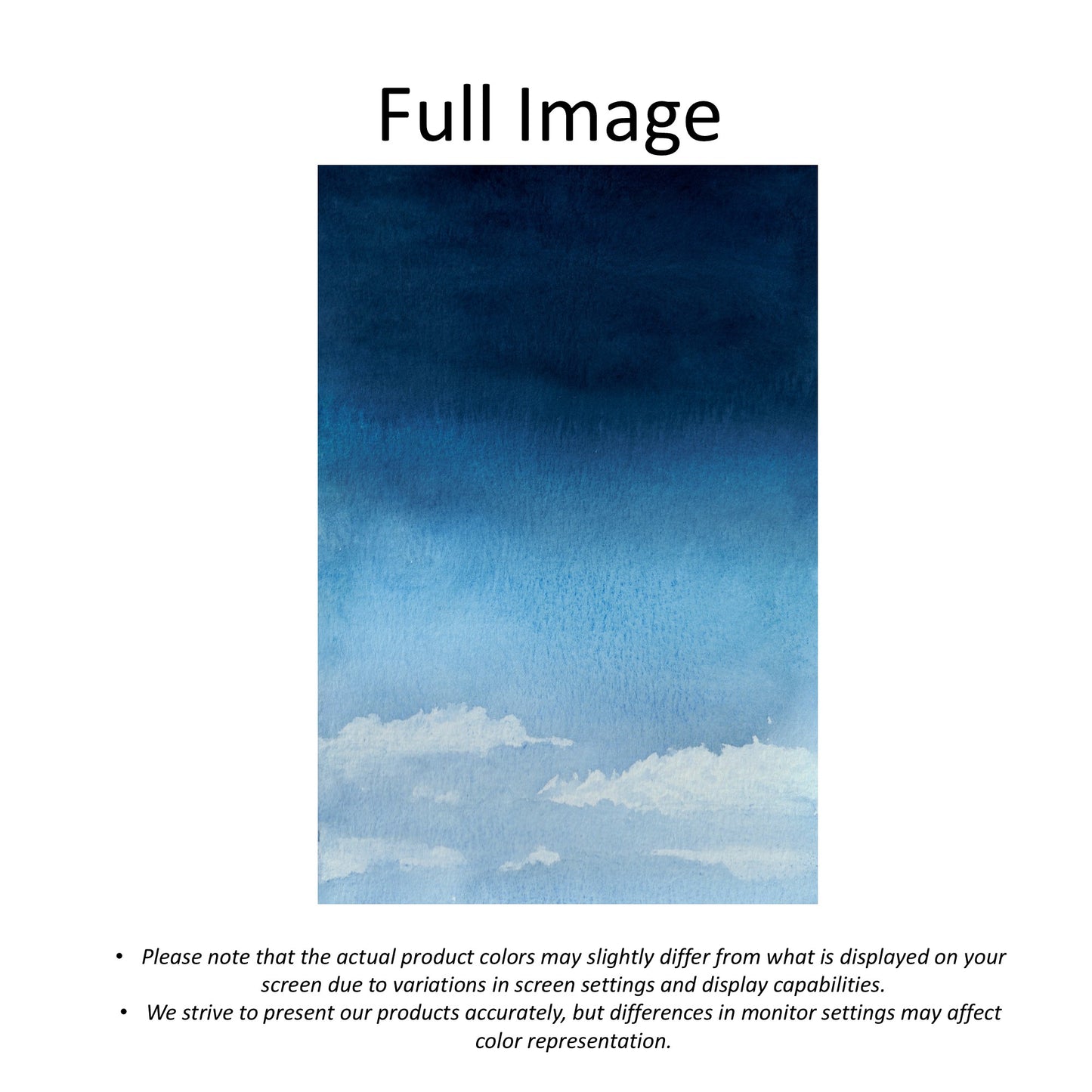 Dawn Sky with Clouds Formation Abstract Watercolor Window Roman Shade