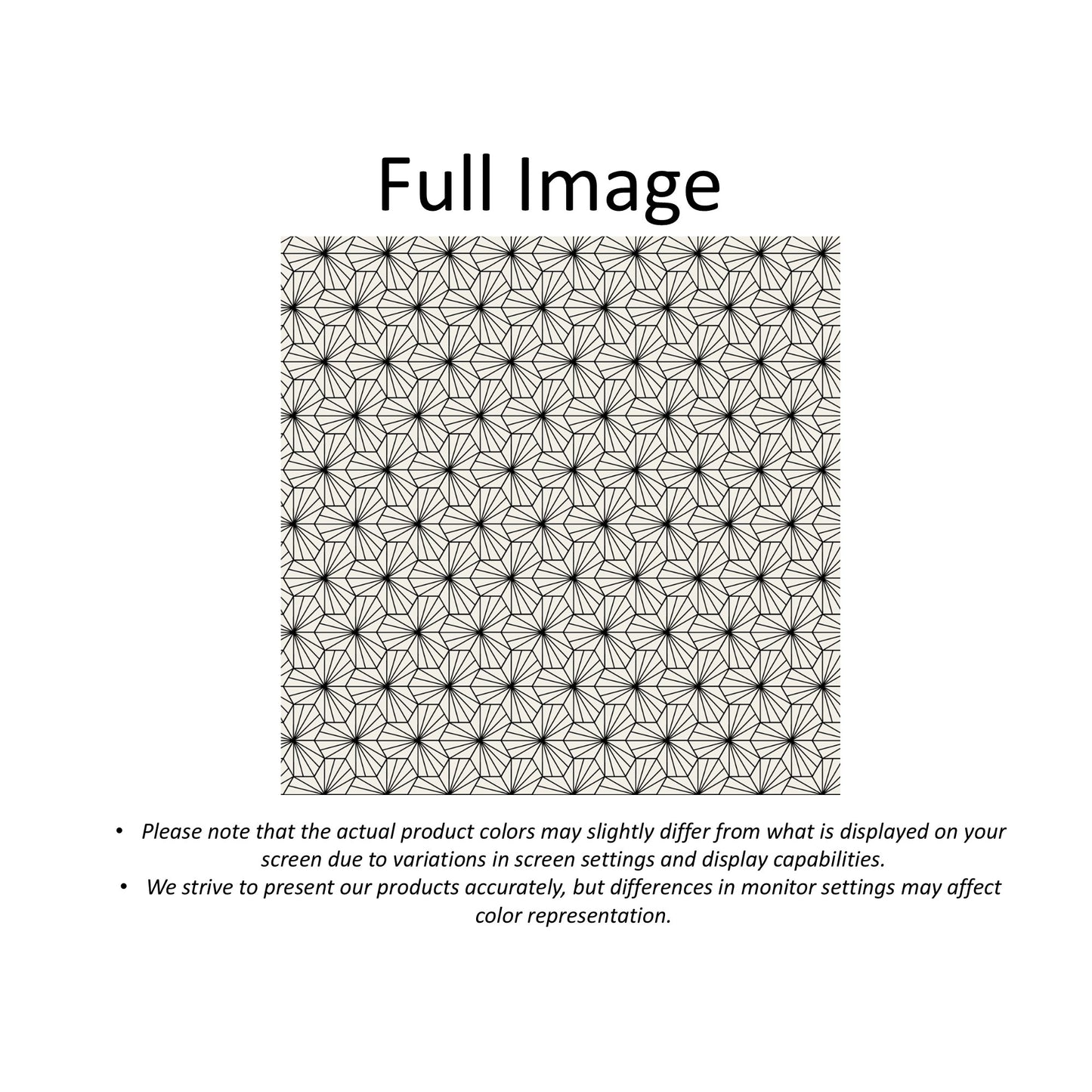 Modern Geometric Starburst Faux Roman Shade Valance