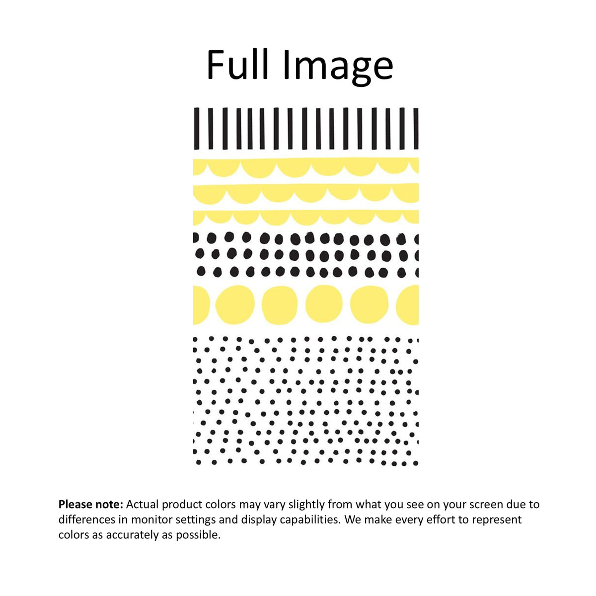 Yellow & Black Scandi Geometric Pattern Window Roller Shade