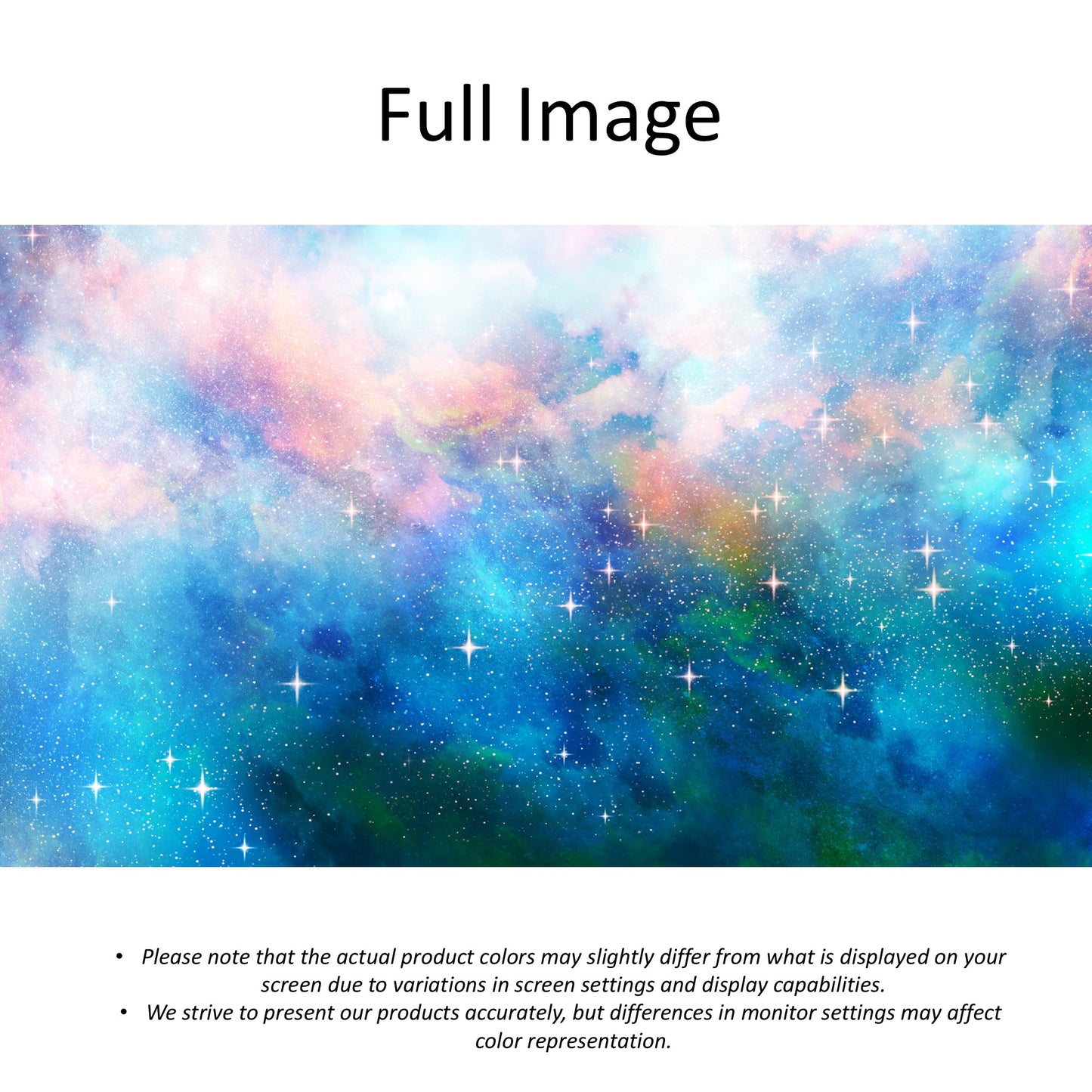 Magical Starry Blue Galaxy Sky Window Roman Shade