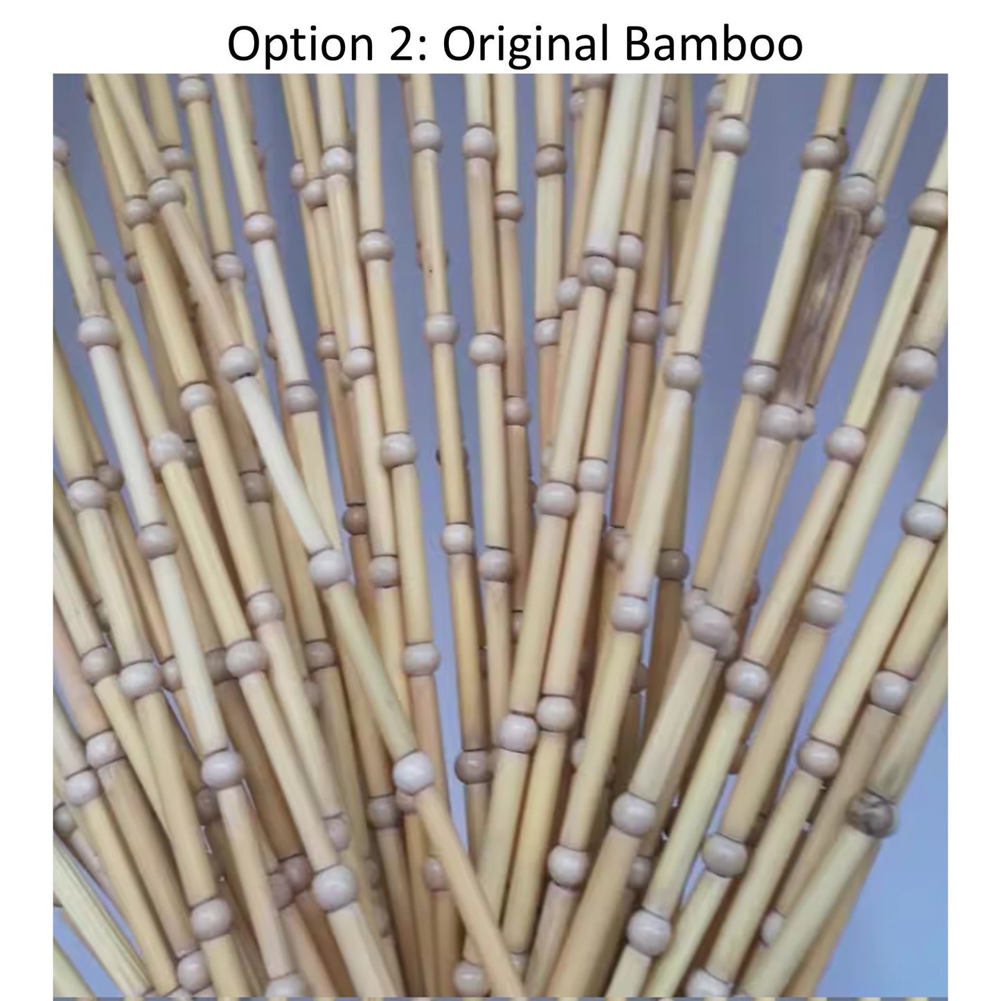 Plain Custom Bamboo Bead Curtain Room Divider & Wall Décor