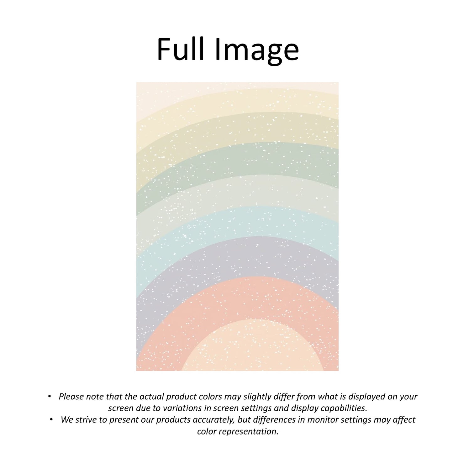 Boho Speckled Soft Pastel Rainbow Window Roller Shade