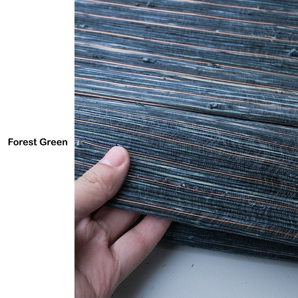 Natural Flax and Copper Weave Window Shade (Top Down Bottom Up Available)
